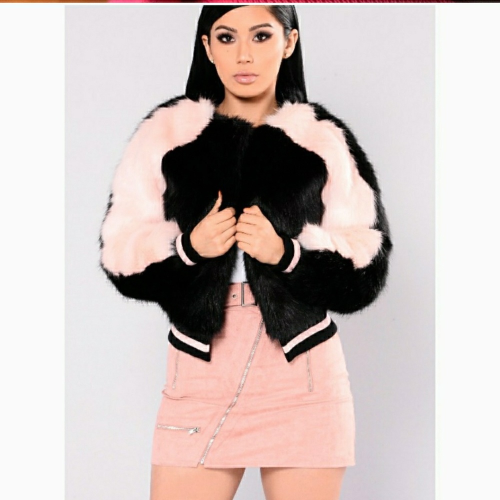 Brand new fashion nova fur coat